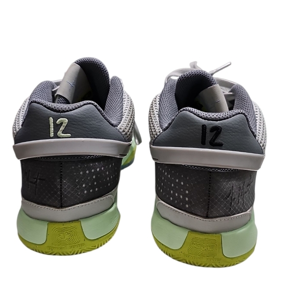 Nike Mens 12 Zoom Freak 4 Basketball Shoes Gray Green Giannis Zoom Air Court - Picture 5 of 7